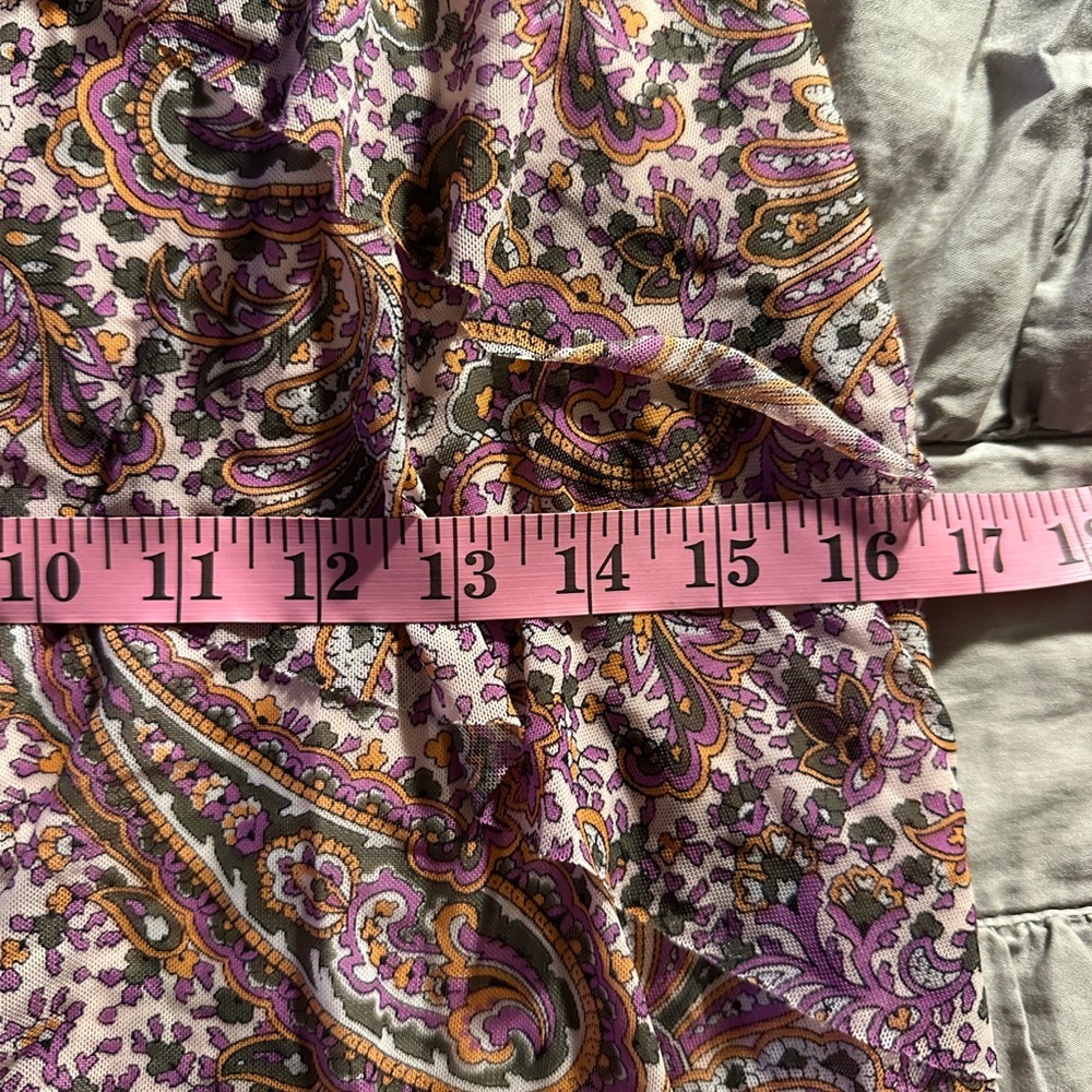 Roz & Ali Pink Paisley Ruffle Blouse - Picture 6 of 6